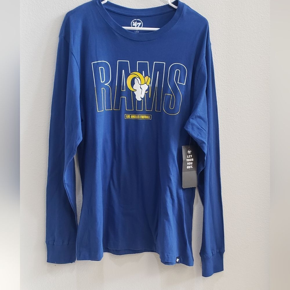 Los Angeles Rams long sleeved tshirt mens size large